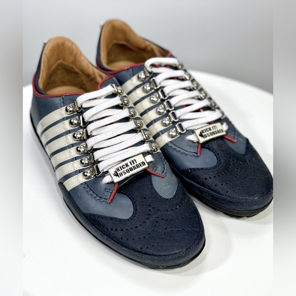 Rare New Vintage Men’s DSQUARED2 Kick it! 1964 Low Top Sneakers Made in Italy 🇮🇹